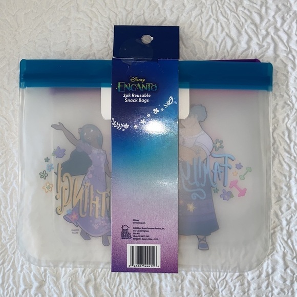 Disney Enchanto 3 Pack Reusable Snack Bags - Picture 3 of 3